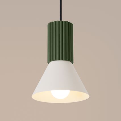Candeeiro pendente com cabo ESTRIA, 1xE14/10W/230V, diâmetro 14 cm, verde