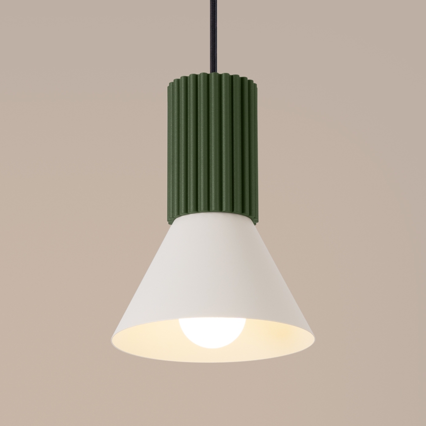 Candeeiro pendente com cabo ESTRIA, 1xE14/10W/230V, diâmetro 14 cm, verde