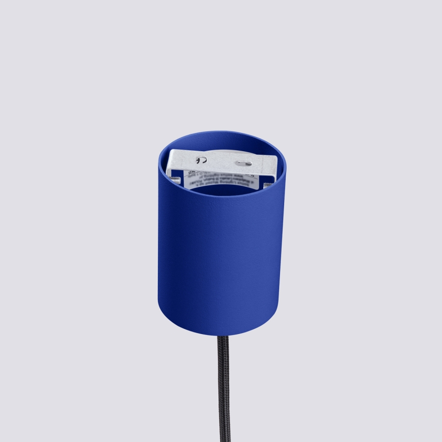 Lustre ESTRIA suspenso por cabo 1x E14/10W/230V, diâmetro 14 cm, azul