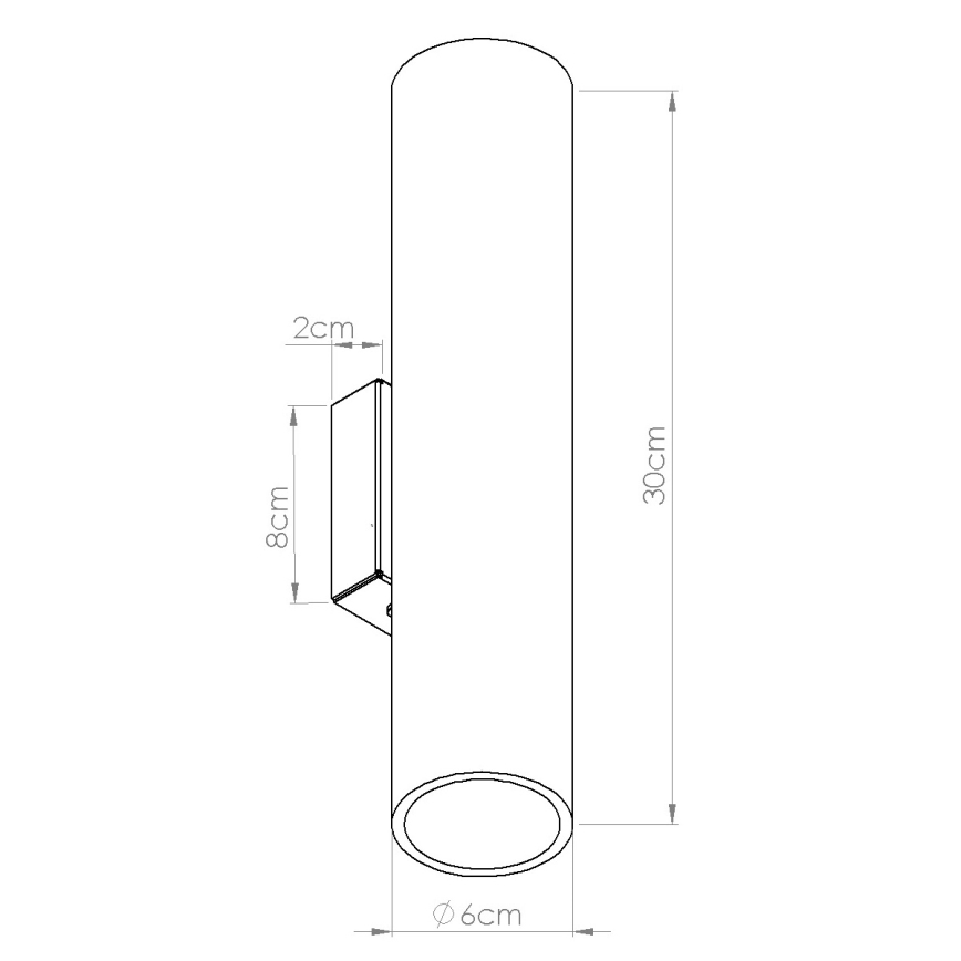 Aplique de parede LINO 2xGU10/10W/230V faia