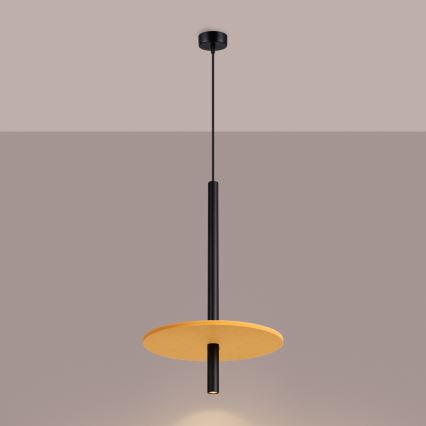 Lustre suspenso FELTRO 1xG9/8W/230V preto/amarelo