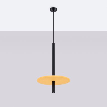 Lustre suspenso FELTRO 1xG9/8W/230V preto/amarelo