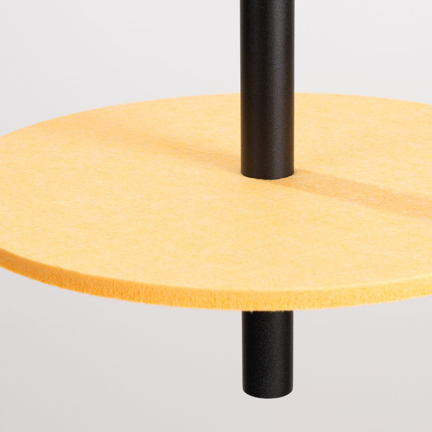 Lustre suspenso FELTRO 1xG9/8W/230V preto/amarelo