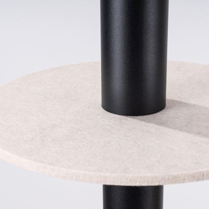 Lustre suspenso por cabo PELTA 1xGU10/10W/230V preto/creme