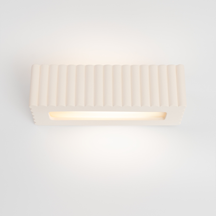 Aplique de parede RIGATA 1xE27/15W/230V cerâmica/branca