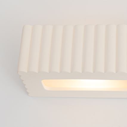 Aplique de parede RIGATA 1xE27/15W/230V cerâmica/branca