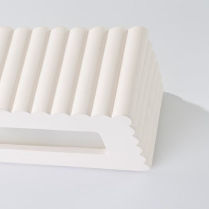 Aplique de parede RIGATA 1xE27/15W/230V cerâmica/branca