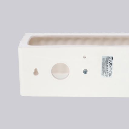 Aplique de parede RIGATA 1xE27/15W/230V cerâmica/branca
