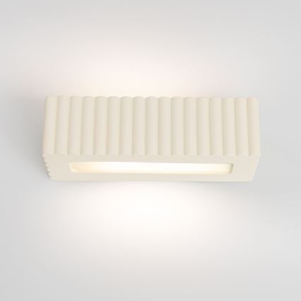 Aplique de parede RIGATA 1xE27/15W/230V cerâmica/creme