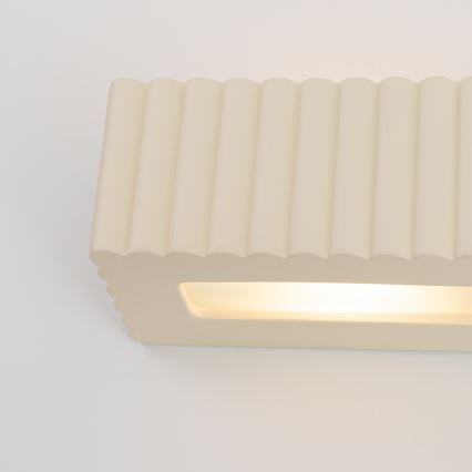 Aplique de parede RIGATA 1xE27/15W/230V cerâmica/creme