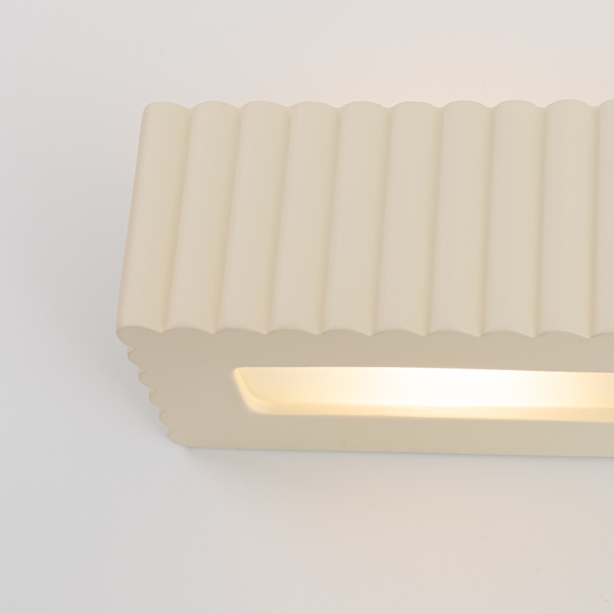 Aplique de parede RIGATA 1xE27/15W/230V cerâmica/creme