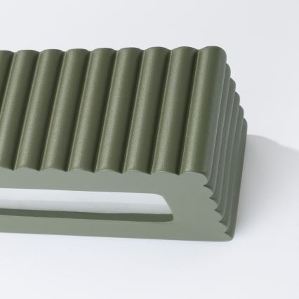Aplique de parede RIGATA 1xE27/15W/230V cerâmica/verde