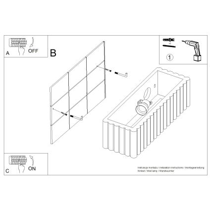 Aplique de parede RIGATA 1xE27/15W/230V cerâmica/verde
