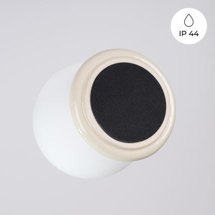 Aplique de parede para casa de banho ZORI 1xG9/8W/230V IP44 bege