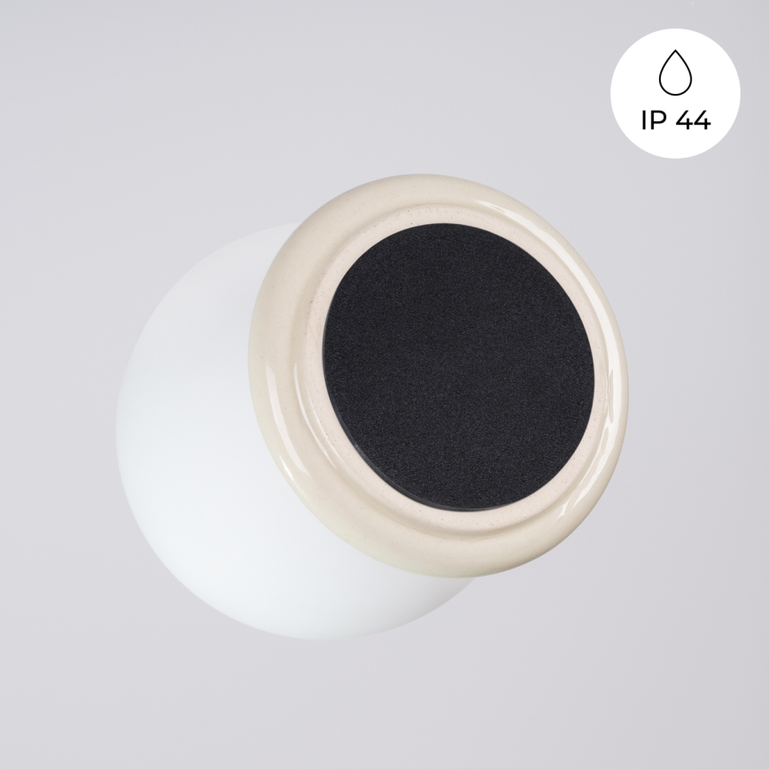 Aplique de parede para casa de banho ZORI 1xG9/8W/230V IP44 bege