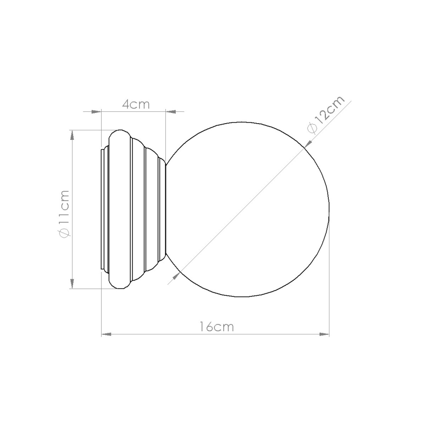 Aplique de parede para casa de banho ZORI 1xG9/8W/230V IP44 bege
