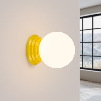 Aplique de parede para casa de banho ZORI 1xG9/8W/230V IP44 amarelo