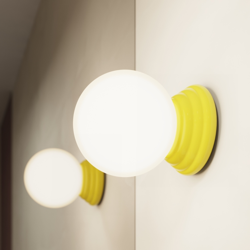 Aplique de parede para casa de banho ZORI 1xG9/8W/230V IP44 amarelo