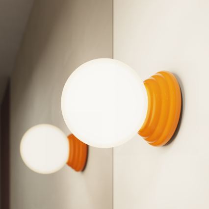 Aplique de parede para casa de banho ZORI 1xG9/8W/230V IP44 laranja