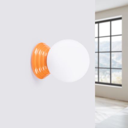Aplique de parede para casa de banho ZORI 1xG9/8W/230V IP44 laranja