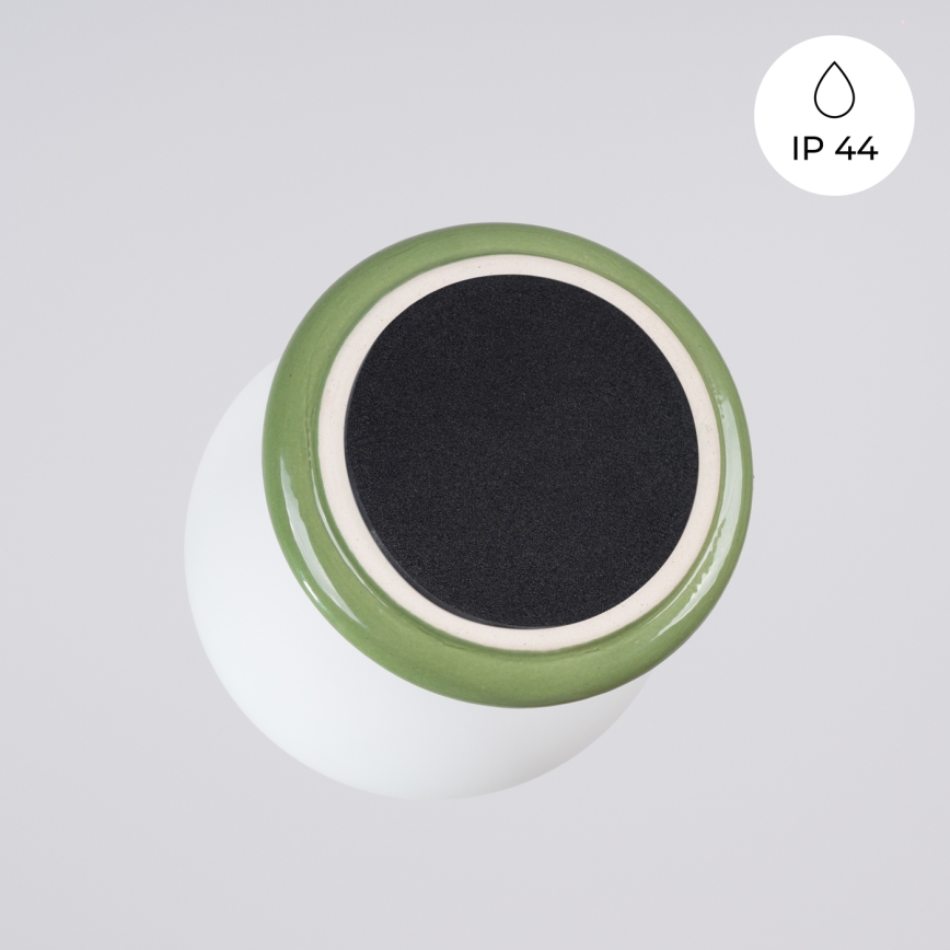Aplique de parede para casa de banho ZORI 1xG9/8W/230V IP44 verde