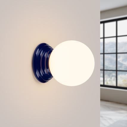 Aplique de parede para casa de banho ZORI 1xG9/8W/230V IP44 azul