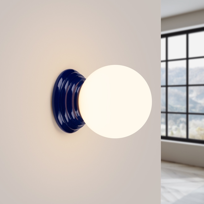 Aplique de parede para casa de banho ZORI 1xG9/8W/230V IP44 azul
