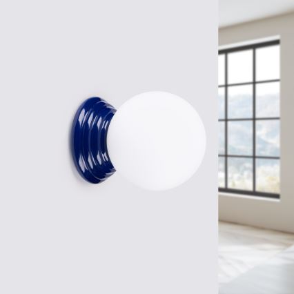 Aplique de parede para casa de banho ZORI 1xG9/8W/230V IP44 azul