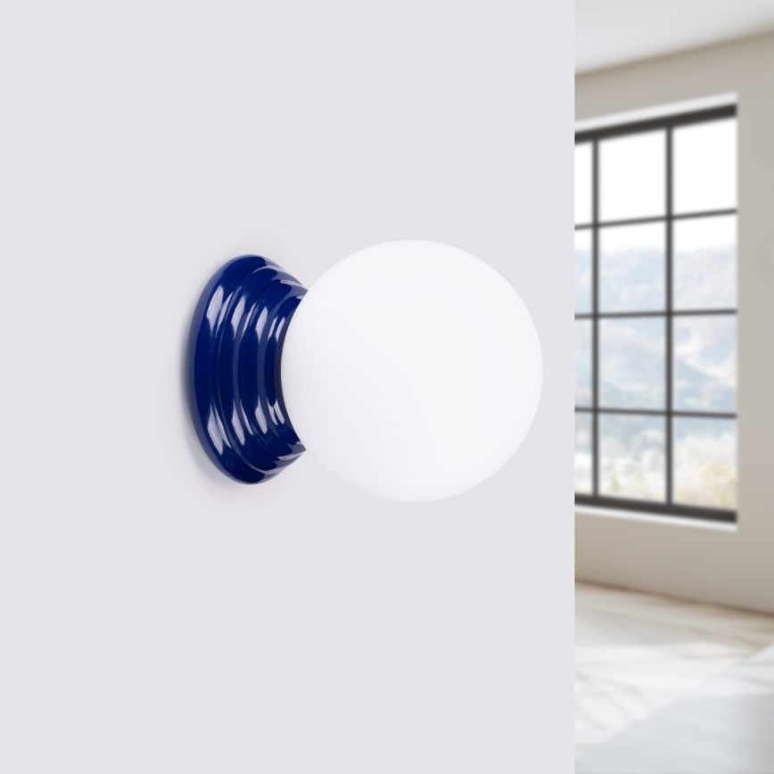 Aplique de parede para casa de banho ZORI 1xG9/8W/230V IP44 azul