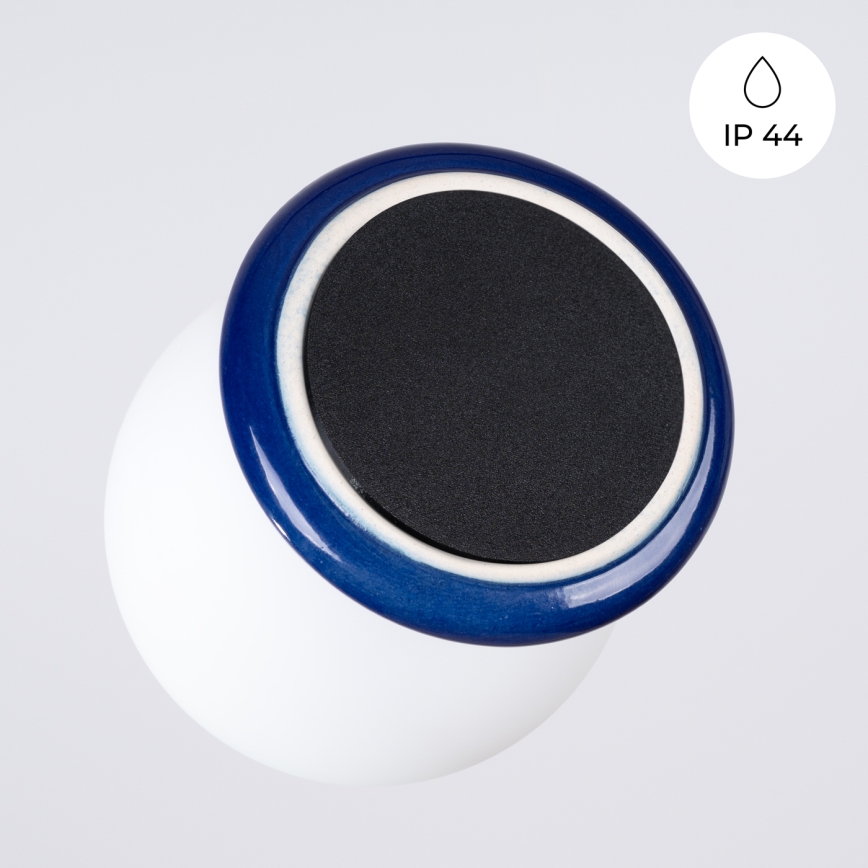 Aplique de parede para casa de banho ZORI 1xG9/8W/230V IP44 azul