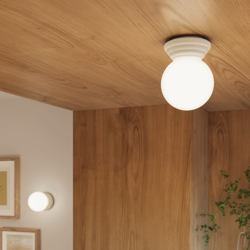 Luminária de teto para casa de banho ZORI 1xG9/8W/230V Ø 12 cm IP44 bege