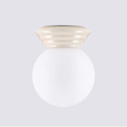 Luminária de teto para casa de banho ZORI 1xG9/8W/230V Ø 12 cm IP44 bege