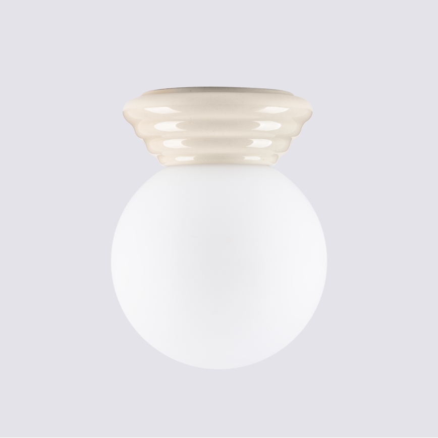 Luminária de teto para casa de banho ZORI 1xG9/8W/230V Ø 12 cm IP44 bege