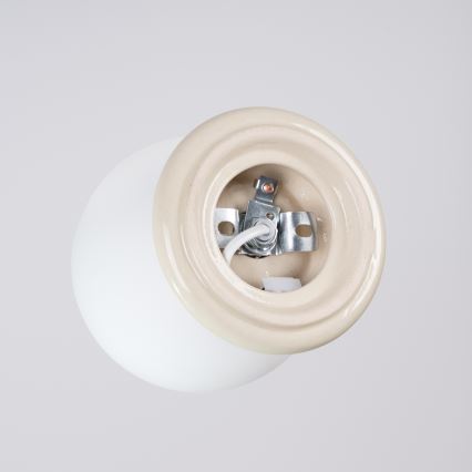 Luminária de teto para casa de banho ZORI 1xG9/8W/230V Ø 12 cm IP44 bege