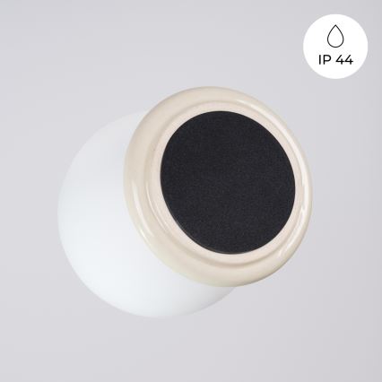 Luminária de teto para casa de banho ZORI 1xG9/8W/230V Ø 12 cm IP44 bege