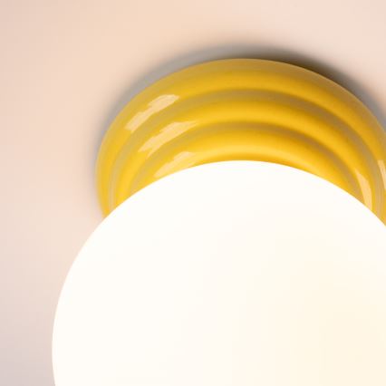 Luminária de tecto para casa de banho ZORI 1xG9/8W/230V Ø 12 cm IP44 amarela