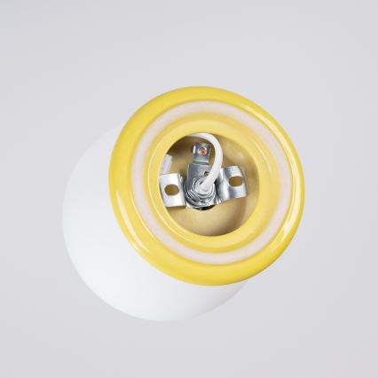 Luminária de tecto para casa de banho ZORI 1xG9/8W/230V Ø 12 cm IP44 amarela