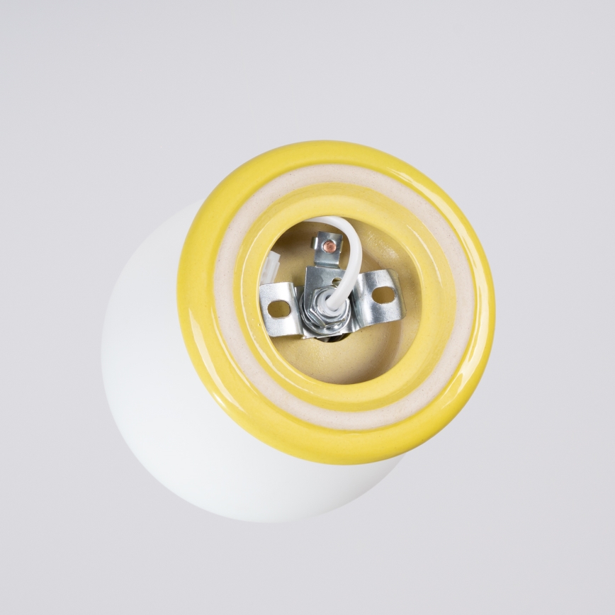 Luminária de tecto para casa de banho ZORI 1xG9/8W/230V Ø 12 cm IP44 amarela