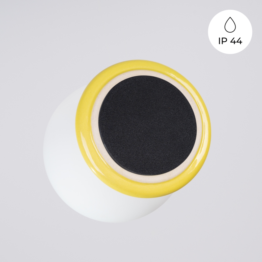 Luminária de tecto para casa de banho ZORI 1xG9/8W/230V Ø 12 cm IP44 amarela