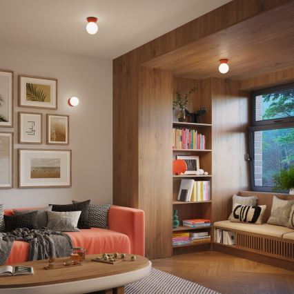 Plafon para casa de banho ZORI 1xG9/8W/230V Ø 12 cm IP44 rosa