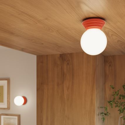 Plafon para casa de banho ZORI 1xG9/8W/230V Ø 12 cm IP44 rosa