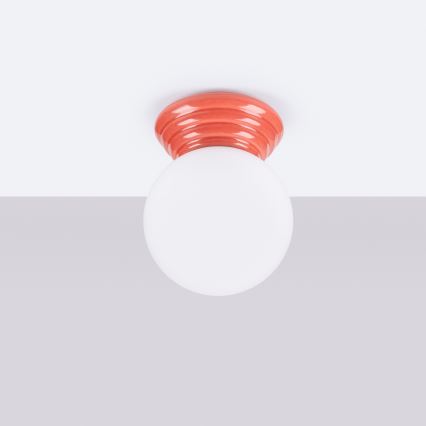 Plafon para casa de banho ZORI 1xG9/8W/230V Ø 12 cm IP44 rosa