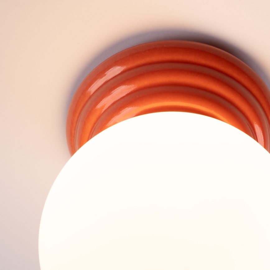 Plafon para casa de banho ZORI 1xG9/8W/230V Ø 12 cm IP44 rosa