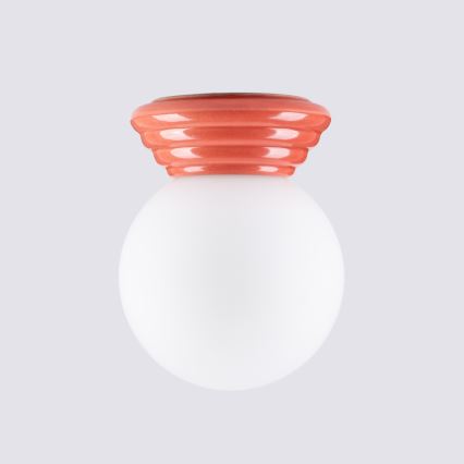 Plafon para casa de banho ZORI 1xG9/8W/230V Ø 12 cm IP44 rosa