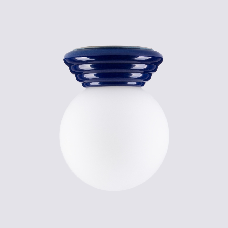 Luminária de teto para banheiro ZORI 1xG9/8W/230V Ø 12 cm IP44 azul