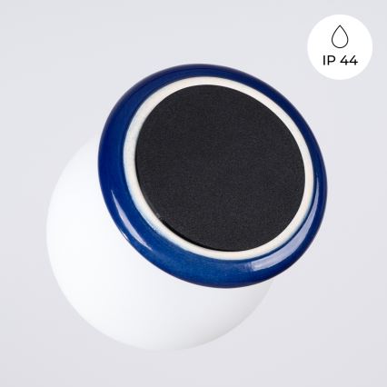 Luminária de teto para banheiro ZORI 1xG9/8W/230V Ø 12 cm IP44 azul