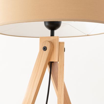 Candeeiro de pé NATT 1xE27/15W/230V taupe