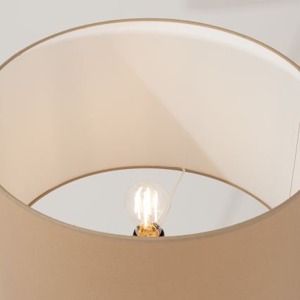 Candeeiro de pé NATT 1xE27/15W/230V taupe