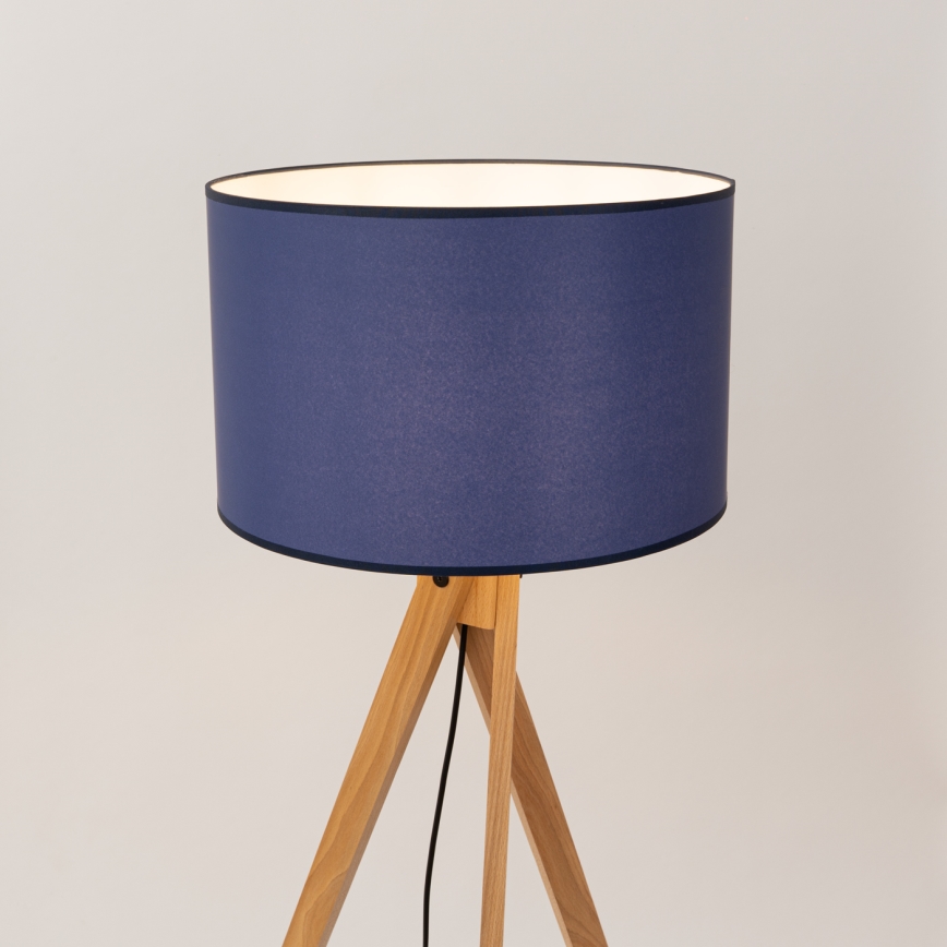 Candeeiro de pé NATT 1xE27/15W/230V azul