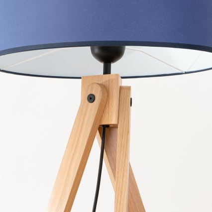 Candeeiro de pé NATT 1xE27/15W/230V azul